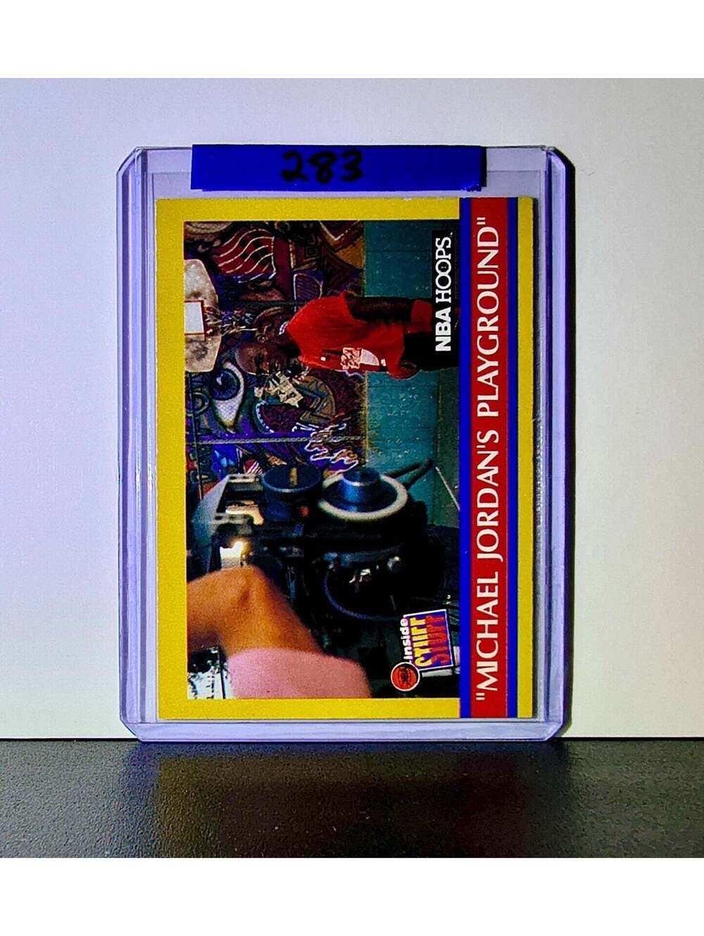 Michael Jordan 1990-91 NBA Hoops Jordan's Playground #382 Card Chicago Bulls